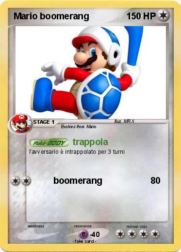 Pokemon Mario boomerang