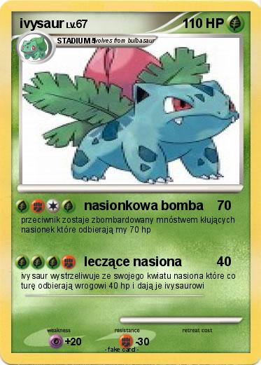 Pokemon ivysaur