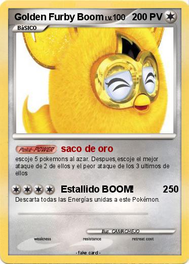 Pokemon Golden Furby Boom