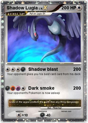Pokemon Shadow Lugia