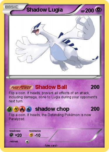 Pokemon Shadow Lugia
