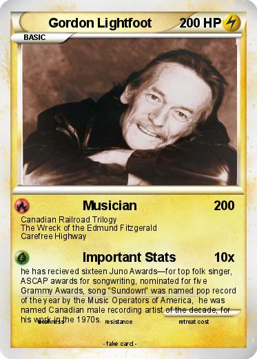 Pokemon Gordon Lightfoot