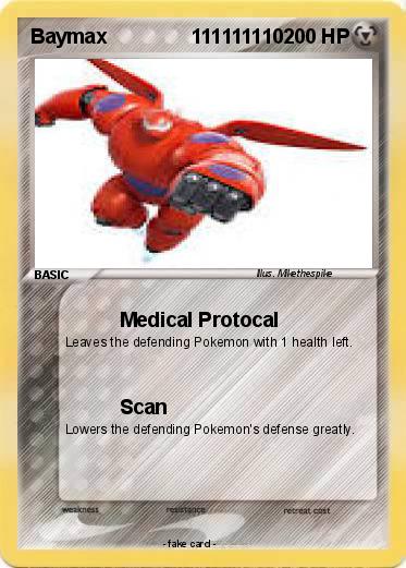 Pokemon Baymax               111111110