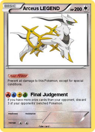 Pokemon Arceus LEGEND
