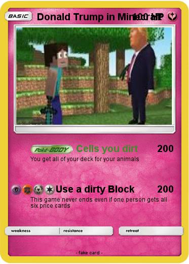 Pokemon Donald Trump in Minecraft