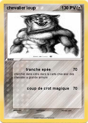 Pokemon chevalier loup