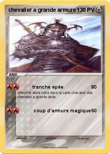 Pokemon chevalier a grande armure