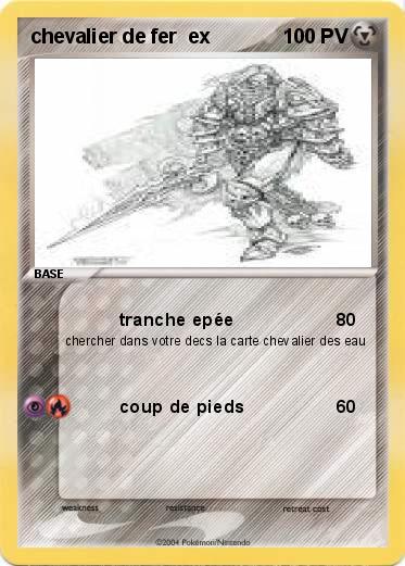 Pokemon chevalier de fer  ex