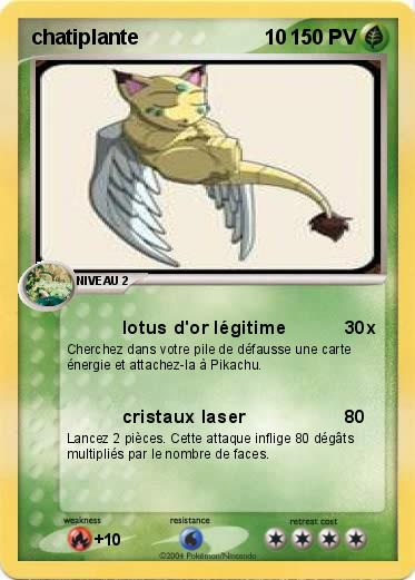 Pokemon chatiplante                      10 