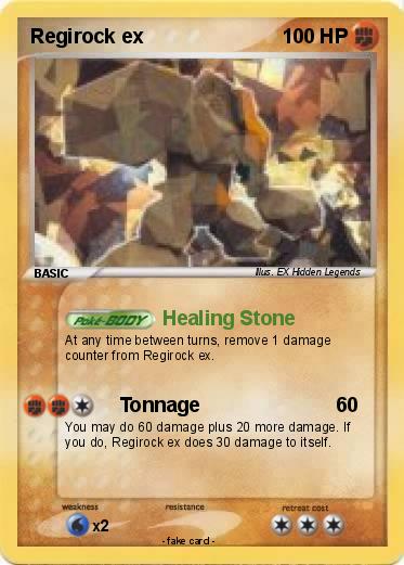 Pokemon Regirock ex