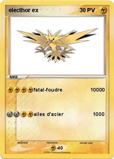 Pokemon electhor ex