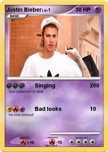 Pokemon Justin Bieber