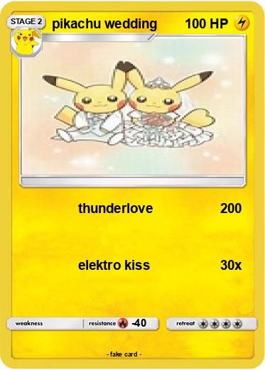 Pokemon pikachu wedding