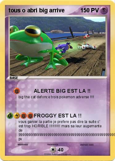 Pokemon tous o abri big arrive