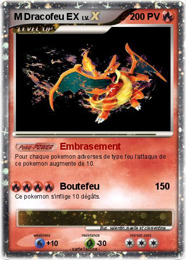 Pokemon M Dracofeu EX