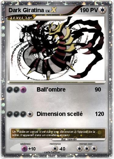 Pokemon Dark Giratina