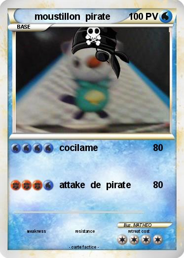 Pokemon moustillon  pirate