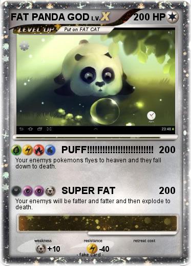 Pokemon FAT PANDA GOD