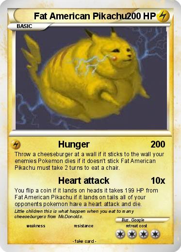 Pokemon Fat American Pikachu