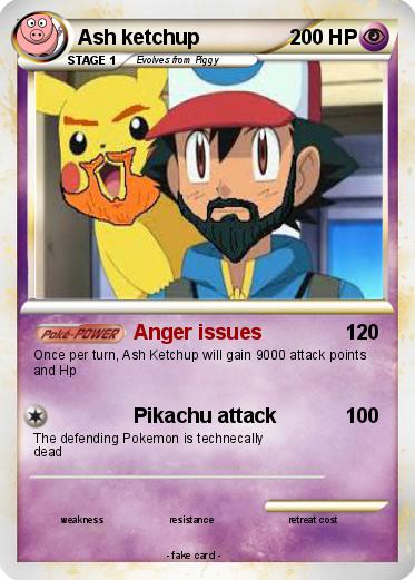Pokemon Ash ketchup