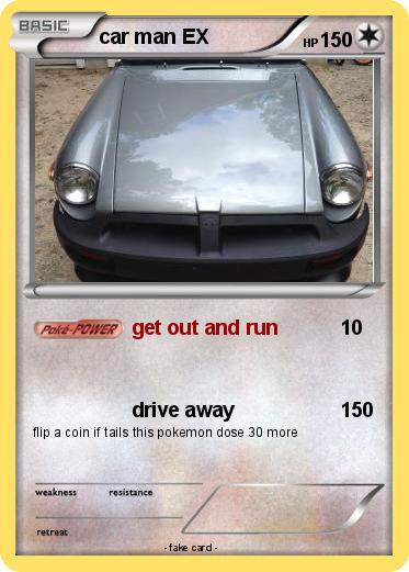 Pokemon car man EX