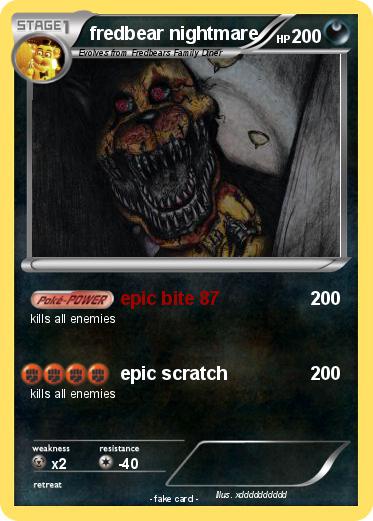 Pokemon fredbear nightmare