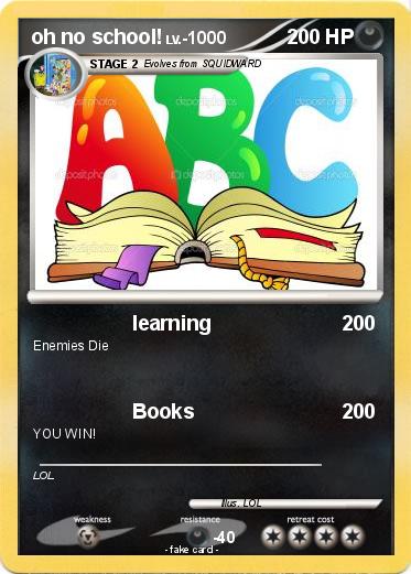 Pokemon oh no school!