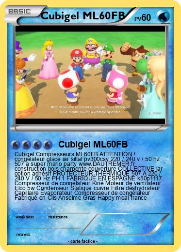 Pokemon Cubigel ML60FB