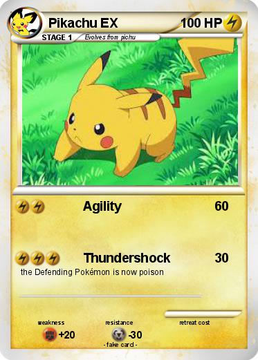 Pokemon Pikachu EX