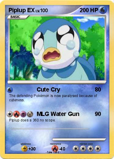 Pokemon Piplup EX
