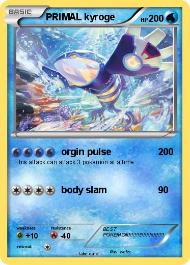 Pokemon PRIMAL kyroge