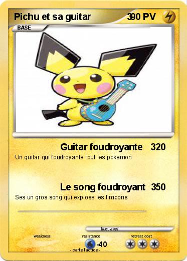 Pokemon Pichu et sa guitar              3