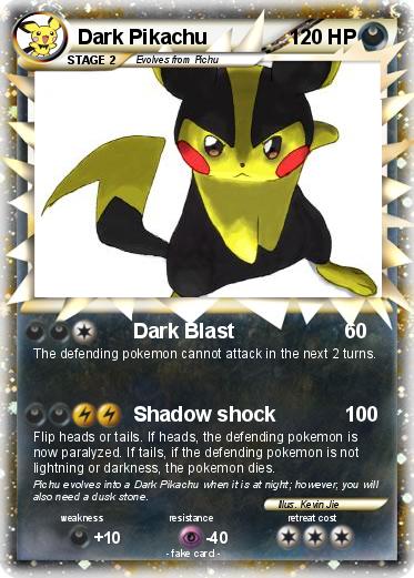 Pokemon Dark Pikachu