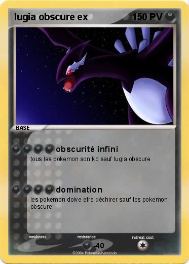 Pokemon lugia obscure ex