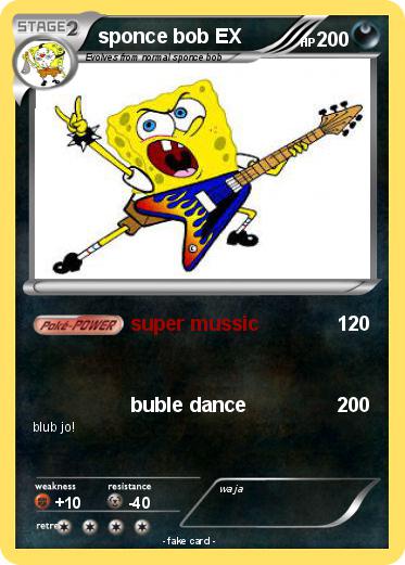 Pokemon sponce bob EX