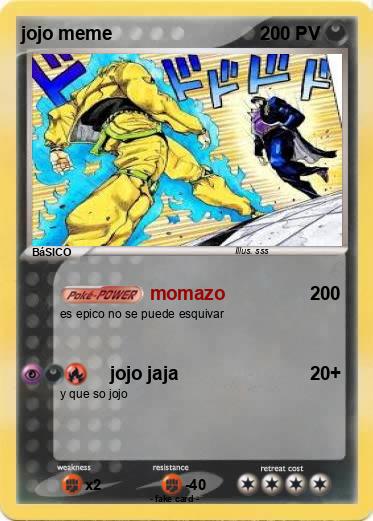 Pokemon jojo meme