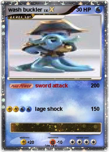 Pokemon wash buckler