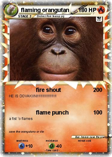 Pokemon flaming orangutan