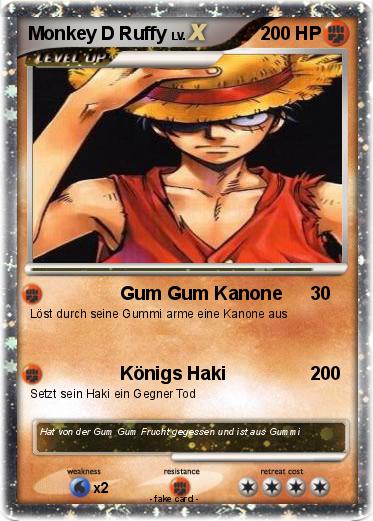 Pokemon Monkey D Ruffy