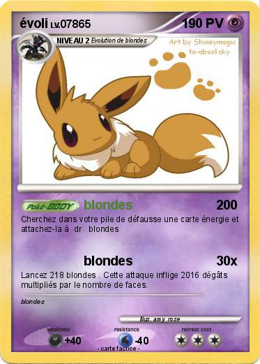 Pokemon évoli