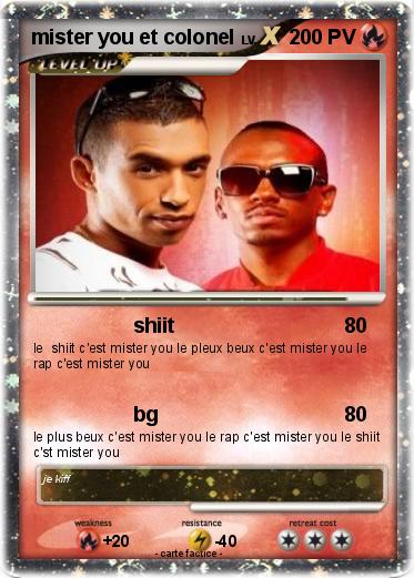 Pokemon mister you et colonel