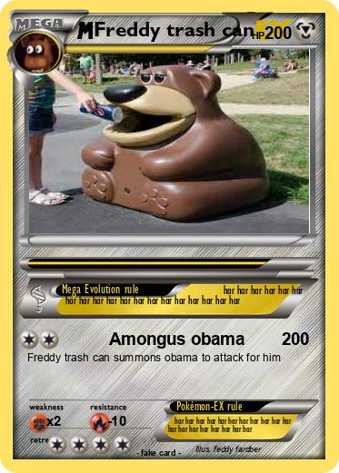 Pokemon Freddy trash can