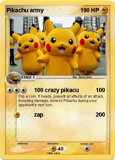 Pokemon Pikachu army