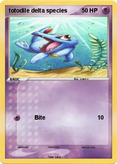 Pokemon totodile delta species