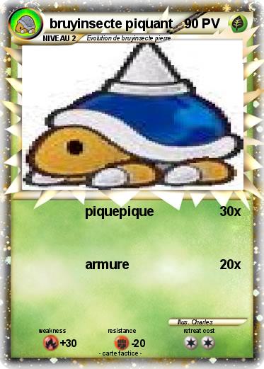 Pokemon bruyinsecte piquant