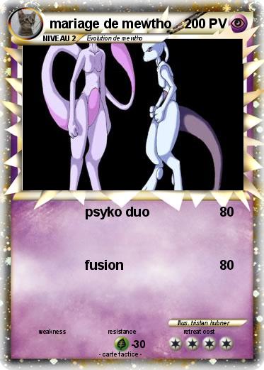 Pokemon mariage de mewtho
