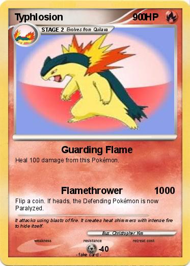 Pokemon Typhlosion                              0