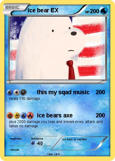 Pokemon ice bear EX