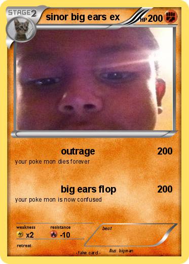 Pokemon sinor big ears ex