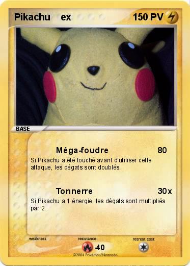 Pokemon Pikachu    ex